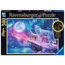 Ravensburger Puzzle Wolf im Nordlicht, 500 Teile - 0
