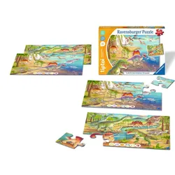 Ravensburger tiptoi® Kinderpuzzle ab 3 Jahren-Puzzle für kleine Entdecker: Dinosaurier - 1