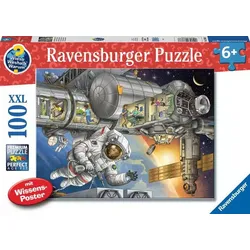 Produktbild Ravensburger XXL Puzzle - Wieso? Weshalb? Warum? Auf der Weltraumstation, 100 Teile