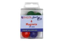 Produktbild Rheita farbige Magnete,  Durchmesser ca. 24 mm, 24 Stück