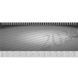 rido/idé Wochenkalender Tischkalender Modell Sequenz, schwarz, 2024, Blattgröße 29,7 x 10,5 cm - 0