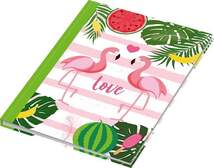 Produktbild RNK Verlag Verlag Kladde/Notizbuch "Flamingo grün", DIN A5, dotted