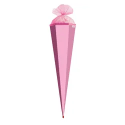 Produktbild Roth XXL-Bastel-Schultüte, rosa, 100 cm, eckig