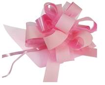Produktbild Roth Ziehschleife mit Tüll rosa, 10er Box