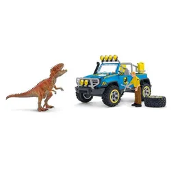 Schleich® 41464 Dinosaurs Spielset - Geländewagen mit Dino-Außenposten - 3