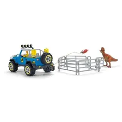 Schleich® 41464 Dinosaurs Spielset - Geländewagen mit Dino-Außenposten - 4