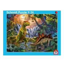 Schmidt Spiele Puzzle - Dinosaurier-Puzzle 2er Set - 0