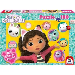 Schmidt Spiele Kinderpuzzle - Gabby's Dollhouse: Gabby und ihre Freunde, 100 Teile - 0
