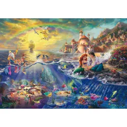 Schmidt Spiele Puzzle - Disney Kleine Meerjungfrau Arielle von T. Kinkade - 0