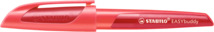 Schulfüller mit Standard-Feder M - STABILO EASYbuddy in koralle/rot - Schreibfarbe blau (löschbar) - Einzelstift - inklusive Patrone - 1