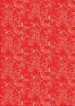 Produktbild Seidenpapier 50x70cm 5 Bögen rot mit weißem Muster