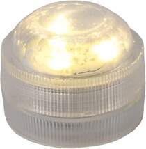 Produktbild Sigro 10er Set Kunststoff LED-Licht klein mit 3 Dioden zum Drehen wasserfest warmweiß