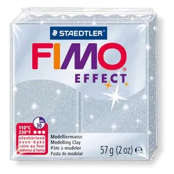 Produktbild STAEDTLER® FIMO® effect Normalblock, 57 g, silber glitter