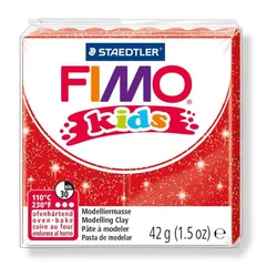 Produktbild STAEDTLER® FIMO® kids Normalblock, 42 g, rot glitter