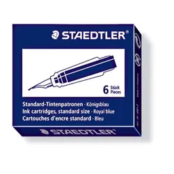Produktbild STAEDTLER® Tintenpatrone für Füllhalter 480 blau, 6 Stück