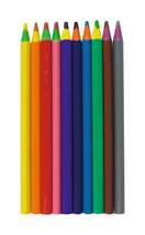 Stylex dicke Jumbo Dreikant-Buntstifte, 10 Stück in verschiedenen Farben - 0