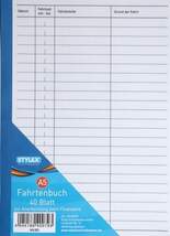 Produktbild Stylex Fahrtenbuch mit 40 Blatt, DIN A5, 10 Stück