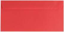Produktbild Stylex farbige Briefumschläge ohne Fenster, DIN lang, rot, 100 Stück