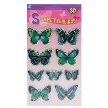 Produktbild Trötsch 3D-Sticker Schmetterlinge, sortiert