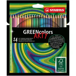 Produktbild Umweltfreundlicher Buntstift - STABILO GREENcolors - ARTY - 24er Pack - mit 24 verschiedenen Farben