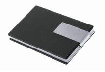 Produktbild WEDO® Visitenkartenbox für Karten 90 x 57 mm, schwarz/silber