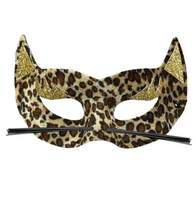 Produktbild Widmann Maske Leopard mit Glitter
